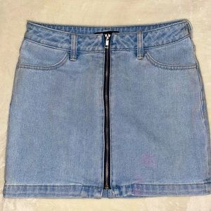 KENDALL & KYLIE Zip Up Mini Skirt